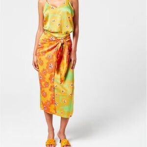 never fully dressed gold wrap skirt NEVER FULLY DRESSED Shells Jaspre Wrap Skirt main image 1